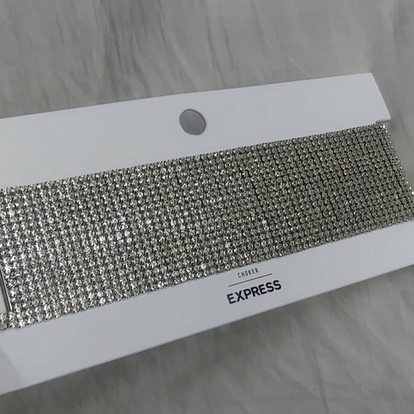 🆕Rhinestone Rhinestone Choker Necklace (wide)